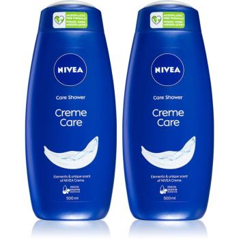 NIVEA Creme Care krémový sprchový gél výhodné balenie 2 x 500 ml