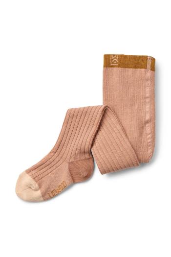 Detské pančuchy Liewood Silva Tights oranžová farba, LW18396
