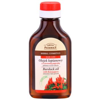 Green Pharmacy Red Peppers Burdock Oil lopuchový olej pre stimuláciu rastu vlasov 100 ml