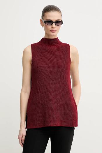 Vesta Pedro del Hierro dámska, bordová farba, s polorolákom, 5509062