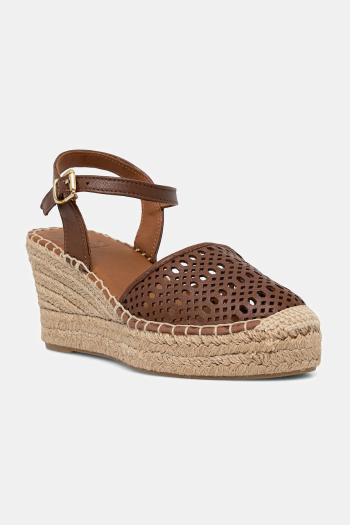 Kožené espadrilky Billi Bi hnedá farba, na kline, A8611