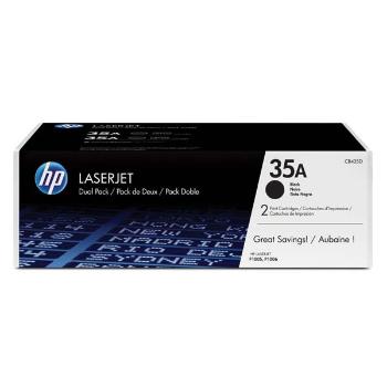 HP originál toner CB435AD, black, 3000 (2x1500)str., HP 35A, HP LaserJet P1005, 1006, dual pack, 2ks, O, čierna