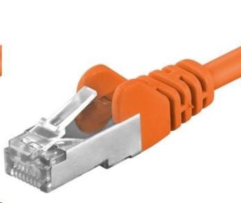 PREMIUMCORD Patch kabel CAT6a S-FTP, RJ45-RJ45, AWG 26/7 1, 5m oranžová