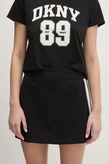 Sukňa Dkny čierna farba, mini, puzdrová, DP5K1004