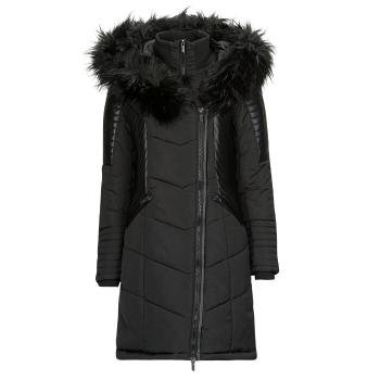 Only  ONLNEWLINETTE FUR HOOD COAT OTW  Parky Čierna