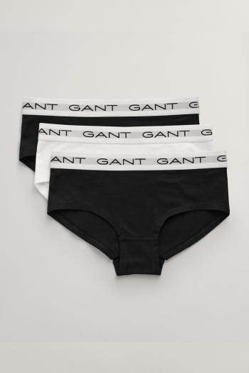 SPODNÍ PRÁDLO GANT HIPSTER BRIEFS 3-PACK BLACK / WHITE