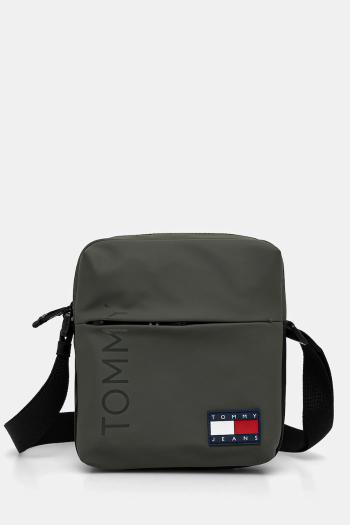 Malá taška Tommy Jeans zelená farba, AM0AM12902