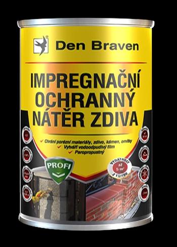 DEN BRAVEN - Impregnačný a ochranný náter stien PROFI 5 l transparentná