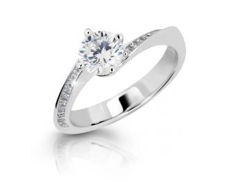 Cutie Jewellery Dokonalý prsteň z bieleho zlata so zirkónmi Z6905-2922-10-X-2 55 mm