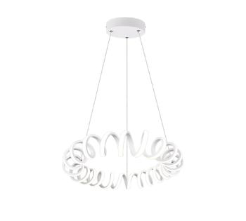 LED závesné osvetlenie Trio Curl biela 325110131