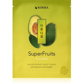 KORIKA SuperFruits Avocado - Nourishing Sheet Mask vyživujúca plátienková maska Avocado 25 g