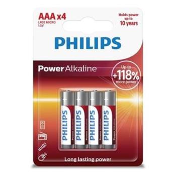 PHILIPS LR03P4B/10 mikrotužkové batérie 4 kusy