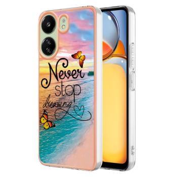 IMD MARBLE Ochranný kryt Xiaomi Redmi 13C / Poco C65 DREAM BUTTERFLY