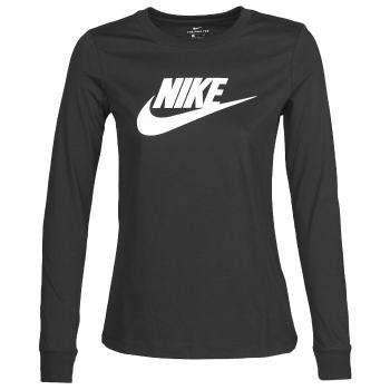 Nike  W NSW TEE ESSNTL LS ICON FTR  Tričká s dlhým rukávom Čierna