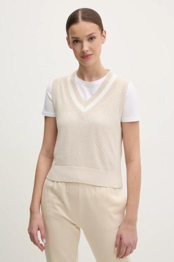 Bavlnený sveter Dkny dámske, béžová farba, tenký, DP5R6021