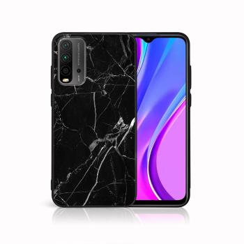 MY ART Ochranný obal Xiaomi Redmi 9T BLACK MARBLE (142)