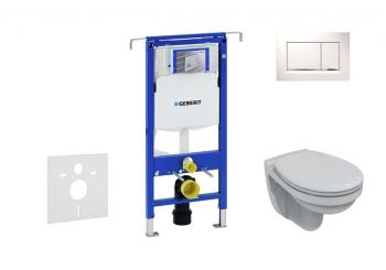 GEBERIT - Duofix Set predstenovej inštalácie, klozetu a dosky Villeroy & Boch, tlačidla Sigma30, DirectFlush, SoftClose, CeramicPlus, biela/chróm 111.355.00.5 NB5