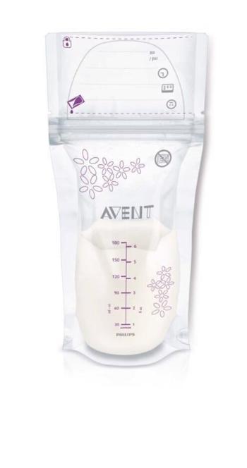 Avent sáčky na materské mlieko 180 ml 25 ks,Philips AVENT Sáčky na materské mlieko 180 ml 25 ks