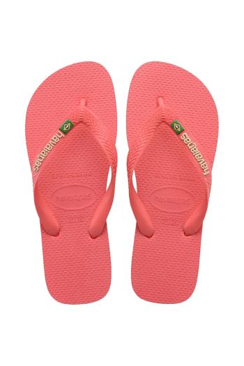 Šľapky Havaianas HAV. BRASIL LOGO TROPICAL oranžová farba, 4110850.9260