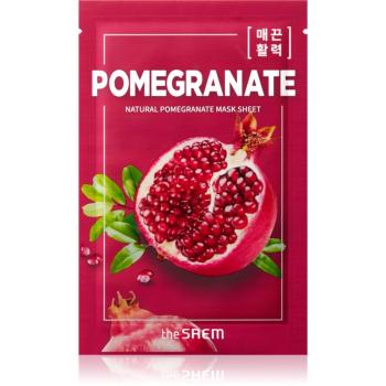 The Saem Natural Mask Sheet Pomegranate plátenná maska pre intenzívne vypnutie a rozjasnenie pleti 21 ml