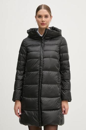 Páperová bunda Geox dámska, čierna farba, zimná, W4626G-T3154-F9000