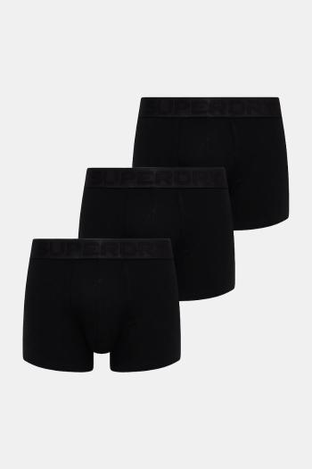 Boxerky Superdry 3-pak pánske, čierna farba, M3110452C-02A
