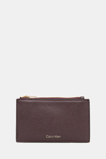 Peňaženka Calvin Klein dámska, fialová farba, LV04F1090G