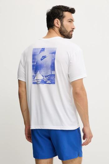 Plavecké tričko Nike biela farba, NESSF522