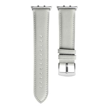 LEATHER Kožený remienok pre Honor Watch 5 biely