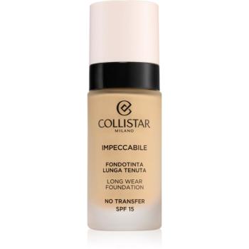 Collistar Impeccabile Long Wear Foundation dlhotrvajúci make-up SPF 15 2G Golden Beige 30 ml