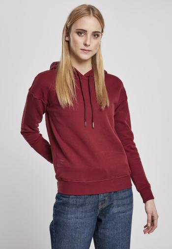 Urban Classics Ladies Organic Hoody burgundy - XS