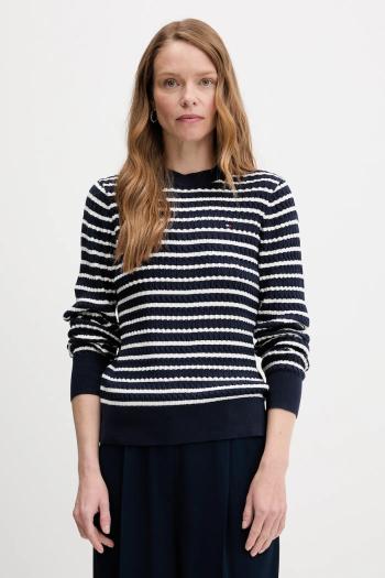 Bavlnený sveter Tommy Hilfiger béžová farba, ľahké, WW0WW44993