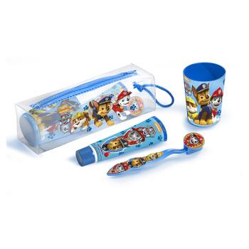 EP LINE Paw Patrol set dentálnej hygieny zubná kefka + zubná pasta + pohár