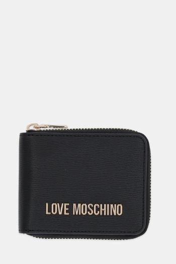 Peňaženka Love Moschino dámska, čierna farba, JC5639PP1