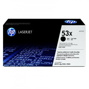 HP originál toner Q7553X, black, 7000str., HP 53X, HP LaserJet P2010, P2015, O, čierna