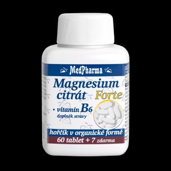 MEDPHARMA Magnesium citrát Forte + vitamín B6 67 tabliet