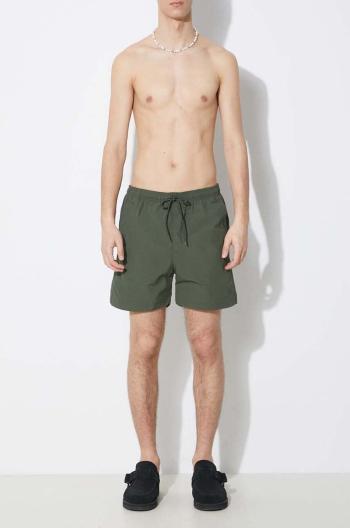 Plavkové šortky Norse Projects Hauge Recycled Nylon zelená farba, N35.0606.8022