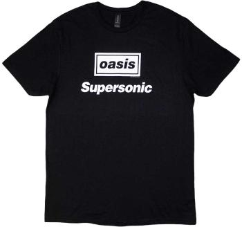 Oasis Tričko Supersonic Title Unisex Black XL