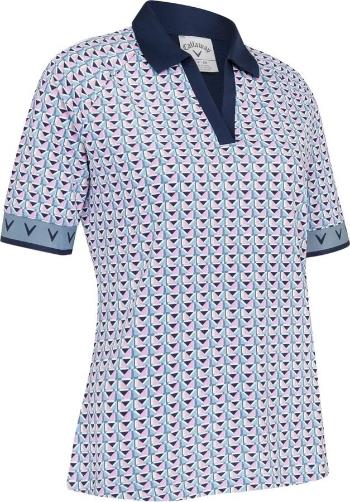 Callaway Chev Geo Half-Sleeve Womens Flint Stone M Polo košeľa