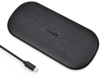 Vezeték nélküli töltő ChoeTech 5-Coils Dual Wireless Fast Charger Pad 2x 10W Black