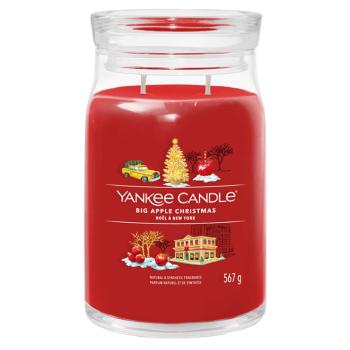 YANKEE CANDLE Signature 2 knôty Big Apple Christmas sklo 567 g