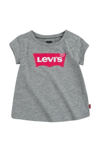 Detské tričko Levi's šedá farba
