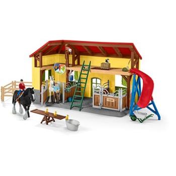 Schleich - Stajňa pre kone s príslušenstvom 42485 (4059433572697)