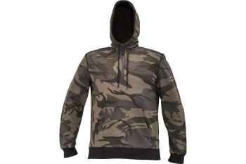 CRAMBE mikina s kapucňou camouflage L
