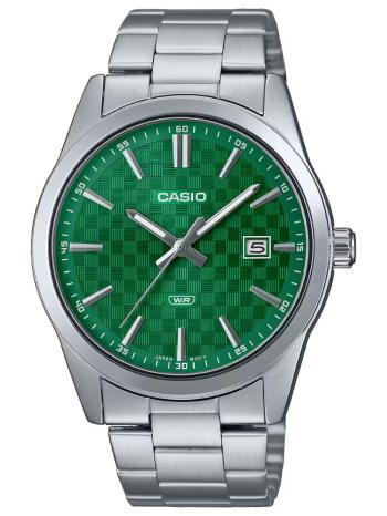 CASIO MTP-VD03D-3A1 PÁNSKE HODINKY Zelené + KRABIČKA