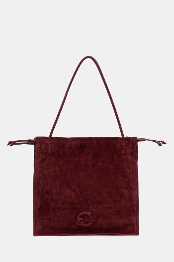 Semišová kabelka Coccinelle COCCINELLEDULSE SUEDE béžová farba, E1 SS6 11 01 01