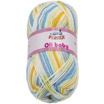 Bellatex Priadza Oli Baby 100 g – 22 žltá, modrá (8135)
