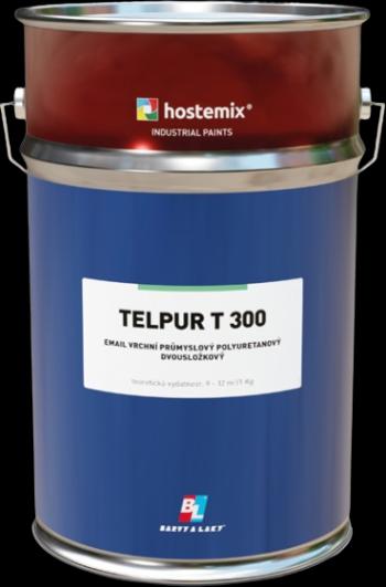 TELPUR T 300 - Vrchná matná priemyselná polyuretánová farba (zákazkové miešanie) RAL 9005M - čierna matná, 5 kg