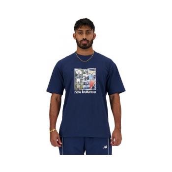 New Balance  Hoops graphic t-shirt  Tričká a polokošele Modrá