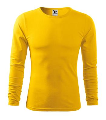 MALFINI Pánske tričko s dlhým rukávom Fit-T Long Sleeve - Žltá | XXL